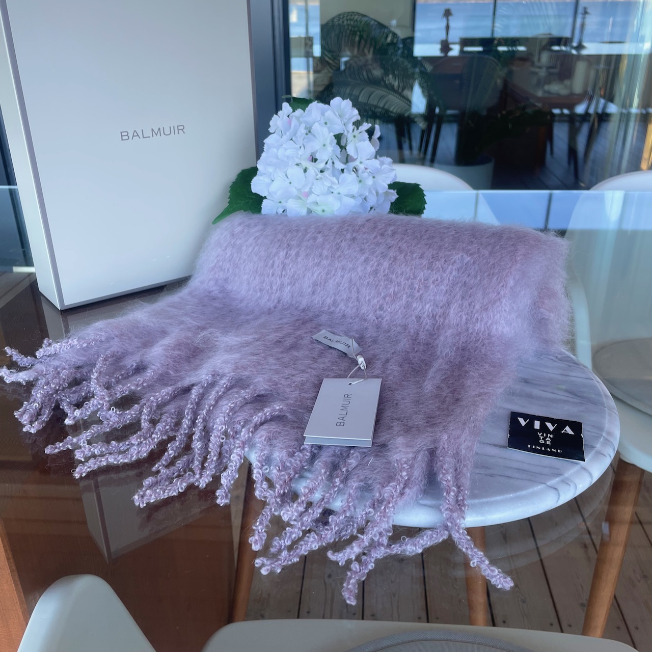 Balmuir Aurora mohair scarf - Image 5