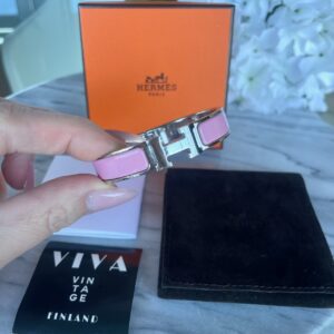 Hermès Clic H Bracelet - enamel with palladium-plated hardware