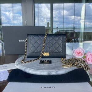 Chanel Boy Clutch on Chain