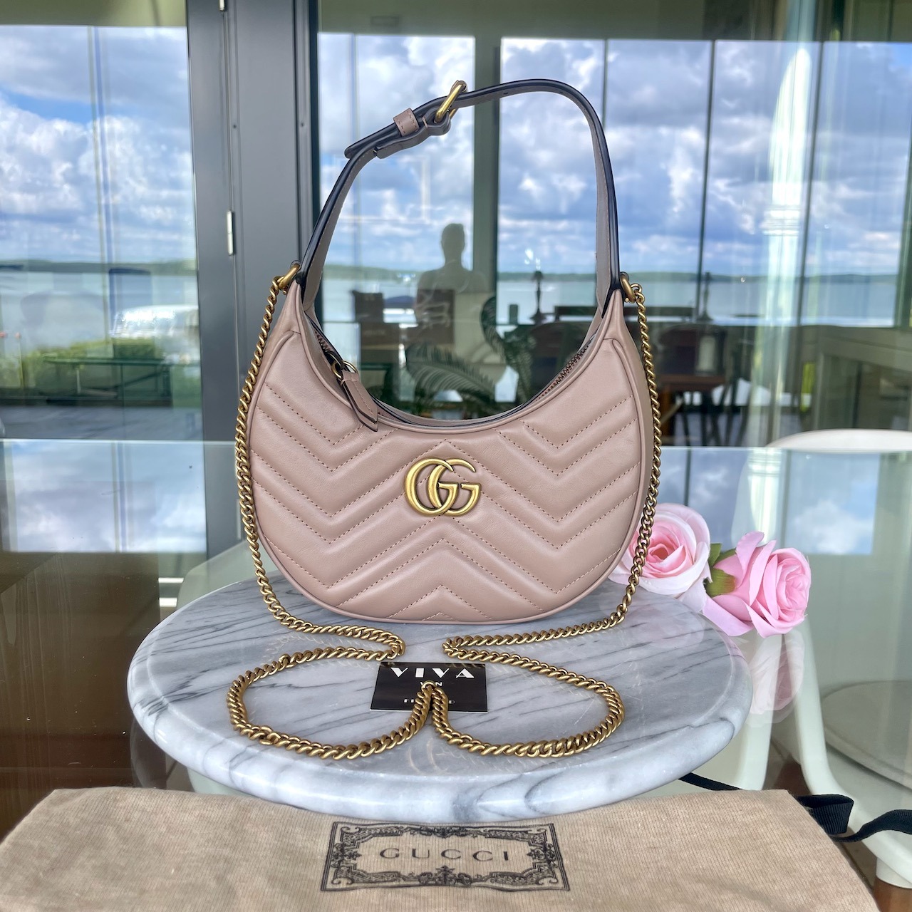 Gucci Marmont Half-Moon Mini Bag