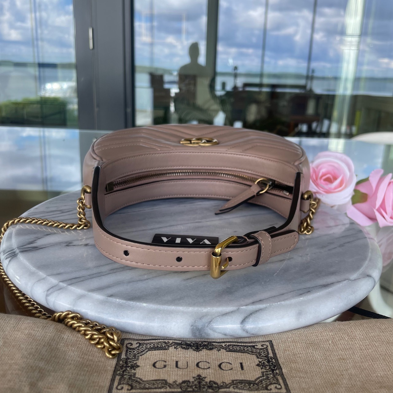 Gucci Marmont Half-Moon Mini Bag - Image 4