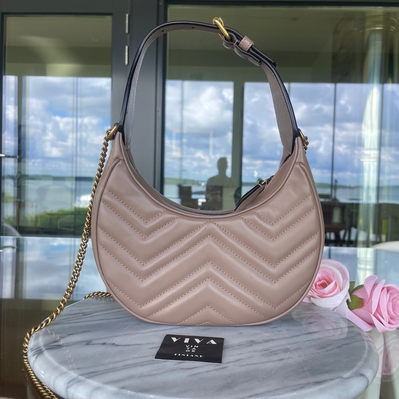 Gucci Marmont Half-Moon Mini Bag - Image 5